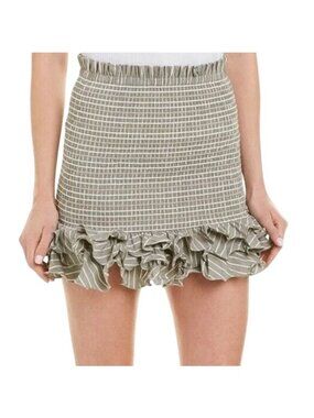 PETERSYN x Revolve Sonoma Pink Stripe Barrett Skirt Size Medium NEW NWOT